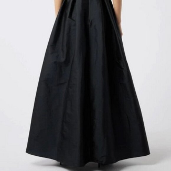 Eliza J Black Ivory Bow Crystal Mikado Ballgown - Picture 6 of 7